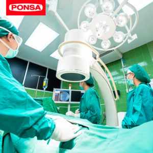 Otras cintas características de este sector son las de alta resistencia para aparatos de uso médico, como por ejemplo los arneses para izar enfermos, camillas, etc.